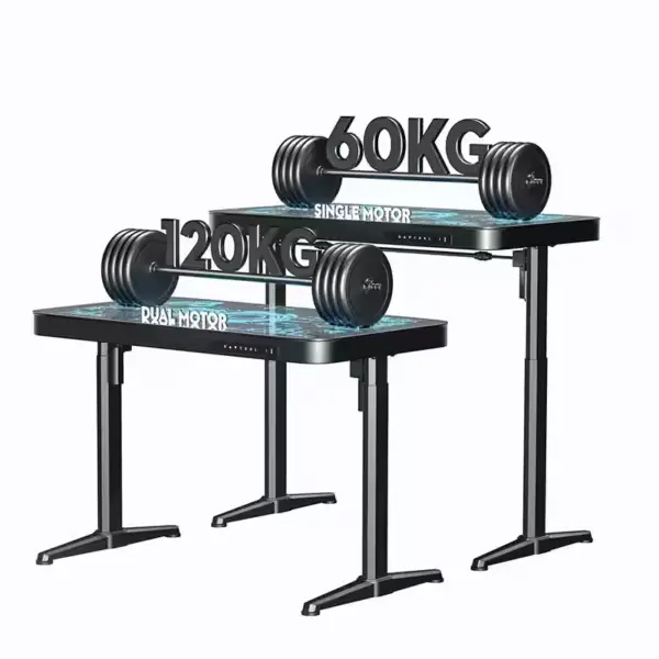 Structure métallique solide du bureau gamer DEADSKULL