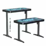 Bureau DEADSKULL HA 01 avec double écran et accessoires gaming