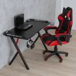 Gestion de câbles intégrée au Bureau Gamer GT 01