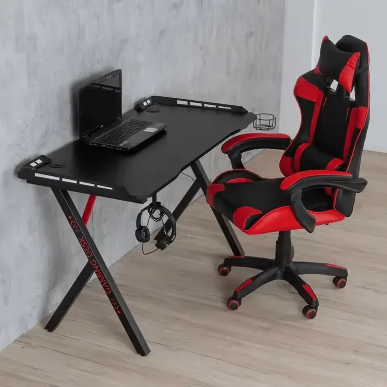 Gestion de câbles intégrée au Bureau Gamer GT 01