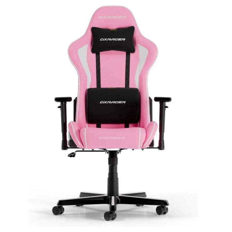 Chaise gamer DXRacer Formula F08 Pink vue de face