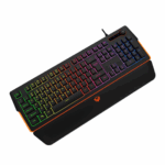 Clavier MK9520 en utilisation sur un bureau gaming