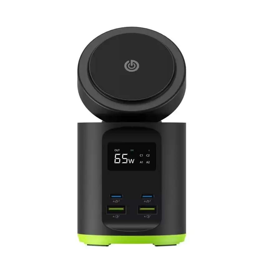 Chargeur GOUI Boost 65 avec ports USB et sans fil