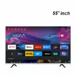 TV Geist 55 pouces UHD 4K affichant une scène colorée