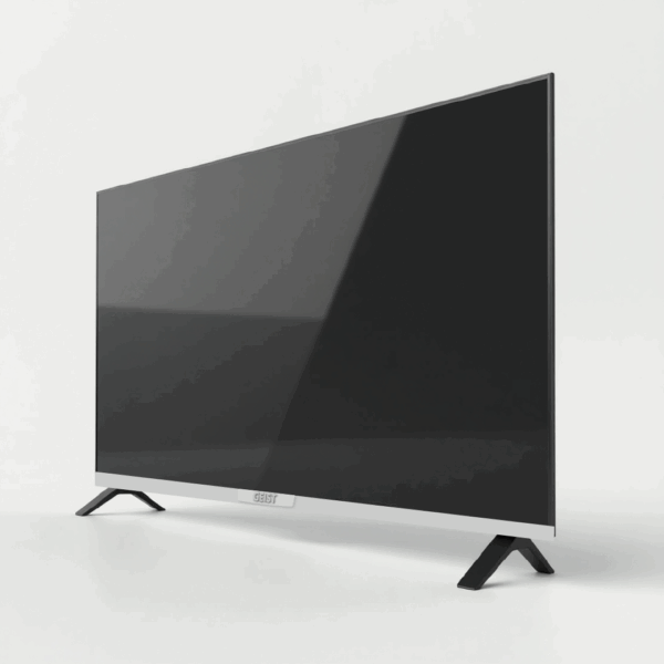 Interface Android 14 sur TV Geist 55 pouces avec applications Netflix et YouTube