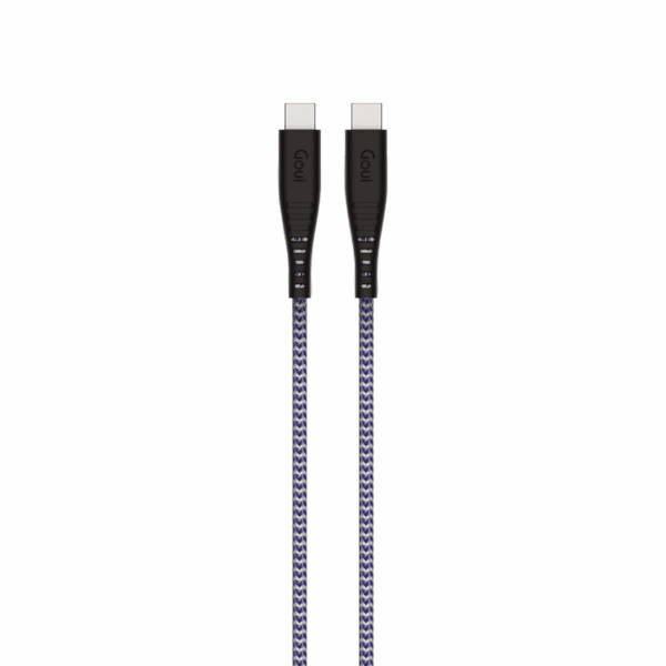 Câble Goui FLEX Type-C vers Type-C 60W noir