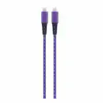 Câble Goui FLEX violet connecté à un smartphone USB-C