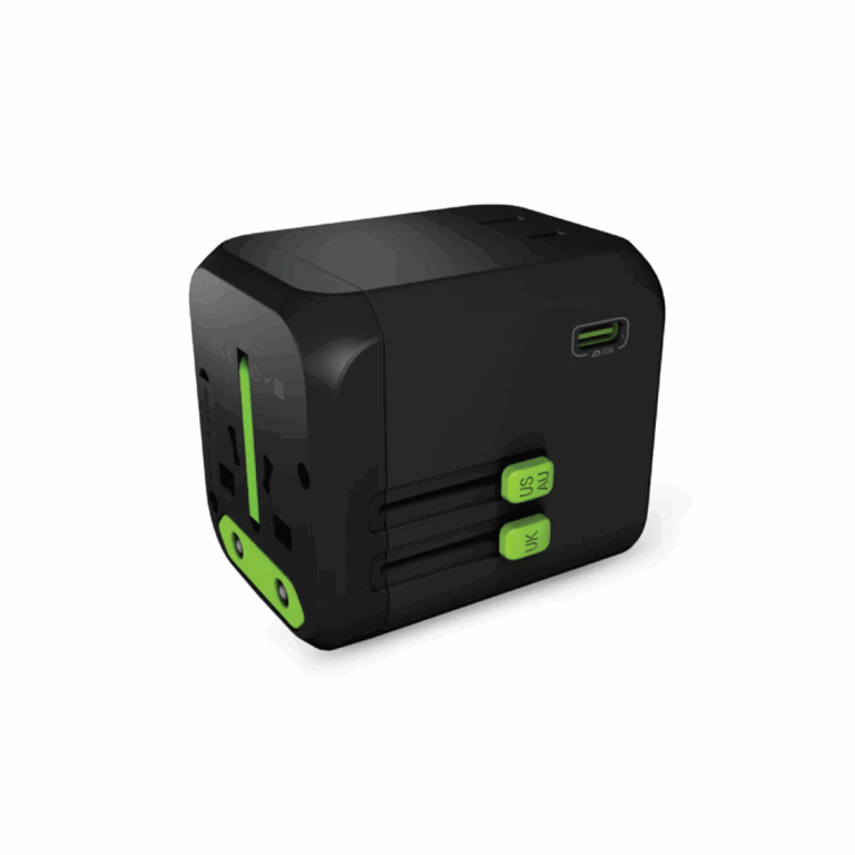 Présentation du chargeur Goui avec logo lumineux