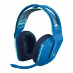Vue latérale du casque gamer avec micro attaché