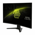 Vue latérale du MSI Optix MAG 27C6X montrant la courbure 1500R