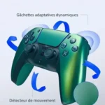 Manette PS5 DualSense Sony avec retour haptique et gâchettes adaptatives