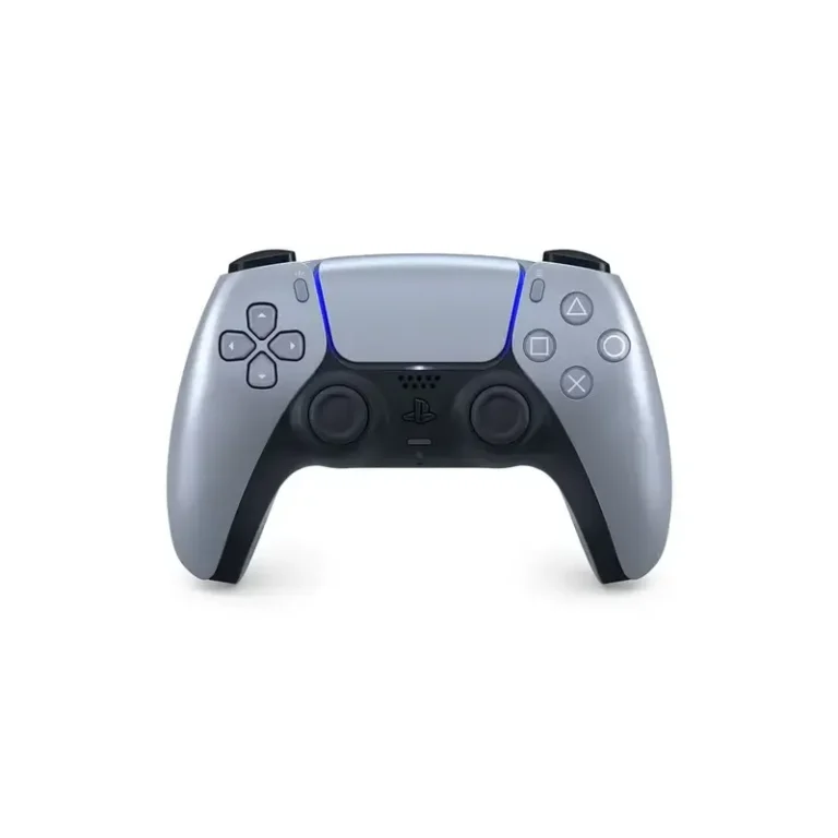 Manette Sony DualSense PS5 couleur Sterling Silver sur fond blanc