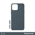 Pochette iPhone 14 Pro Max MagSafe couleur gris acier