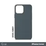 Pochette iPhone 14 Pro Max MagSafe couleur gris acier