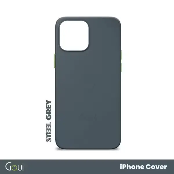 Pochette iPhone 14 Pro Max MagSafe couleur gris acier