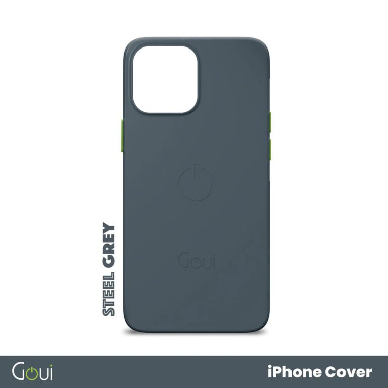 Pochette iPhone 14 Pro Max MagSafe couleur gris acier