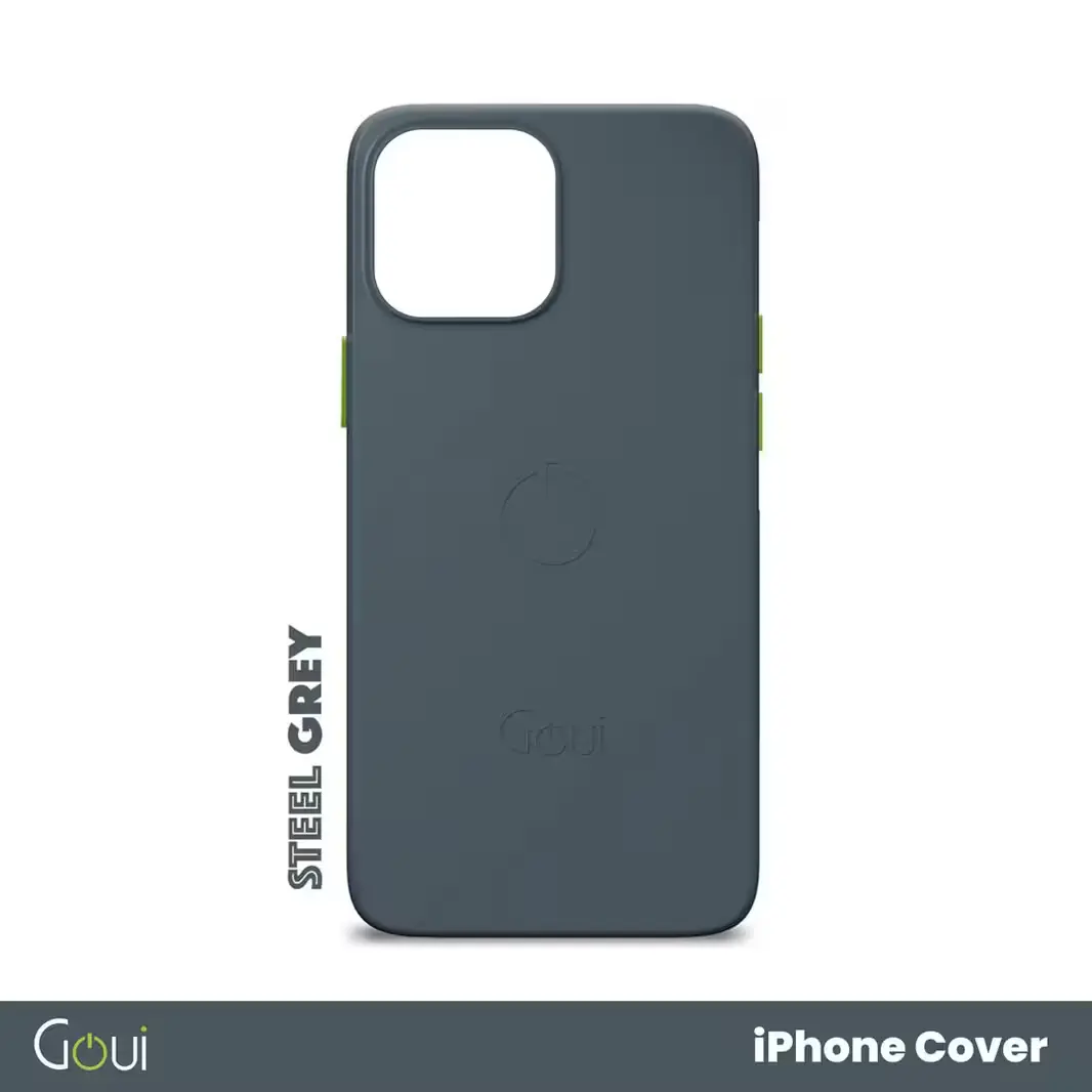 Pochette iPhone 14 Pro Max MagSafe couleur gris acier