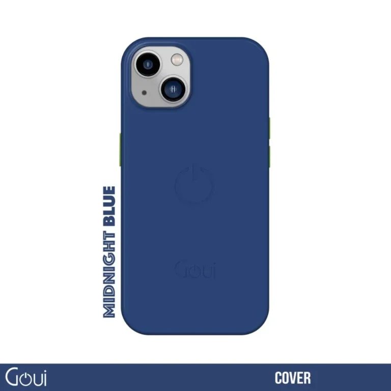 Pochette iPhone 15 Plus Bleu nuit compatible MagSafe