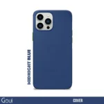 Pochette iPhone 15 Pro Bleu Nuit avec fixation magnétique MagSafe