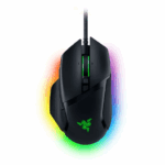 Souris gamer Razer Basilisk v3 vue de face avec éclairage RGB