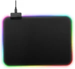 Tapis de souris gamer RGB allumé avec éclairage multicolore