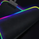 Surface lisse du tapis gamer RGB