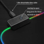 Câble USB détachable du tapis gamer