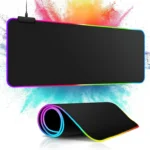 Tapis de souris RGB XL illuminé sur bureau gaming