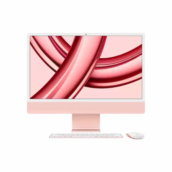 Apple iMac 24 pouces M3 rose – Vue de face