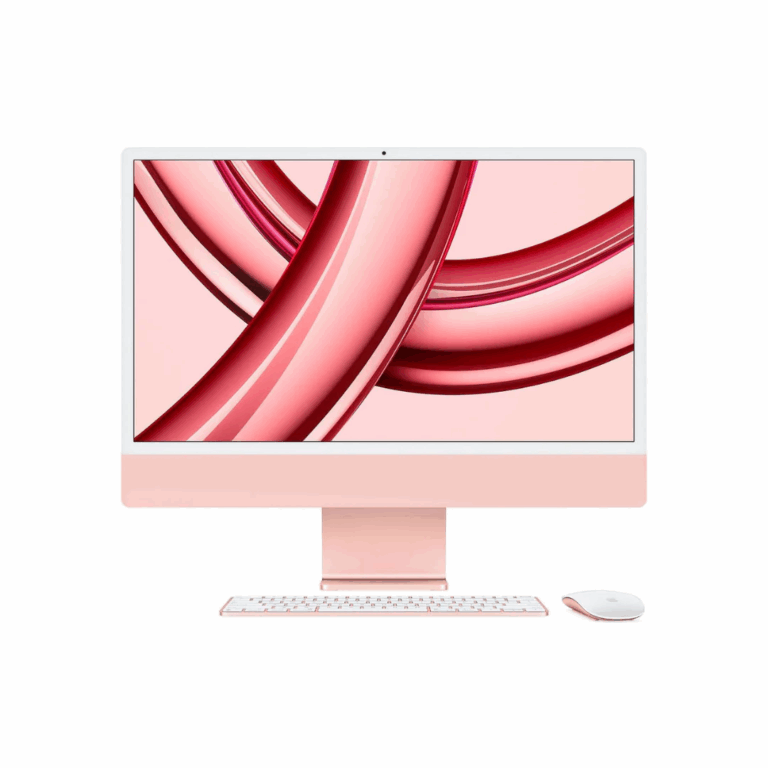 Apple iMac 24 pouces M3 rose – Vue de face