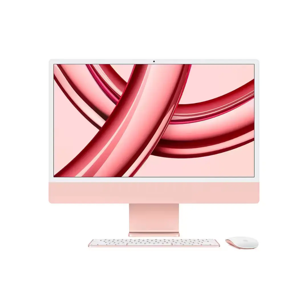 Apple iMac 24 pouces M3 rose – Vue de face
