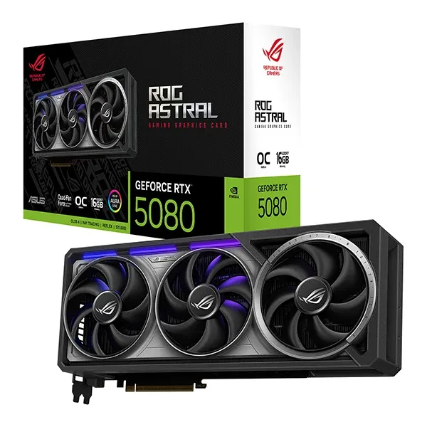 ASUS ROG Astral RTX 5080 vue arrière