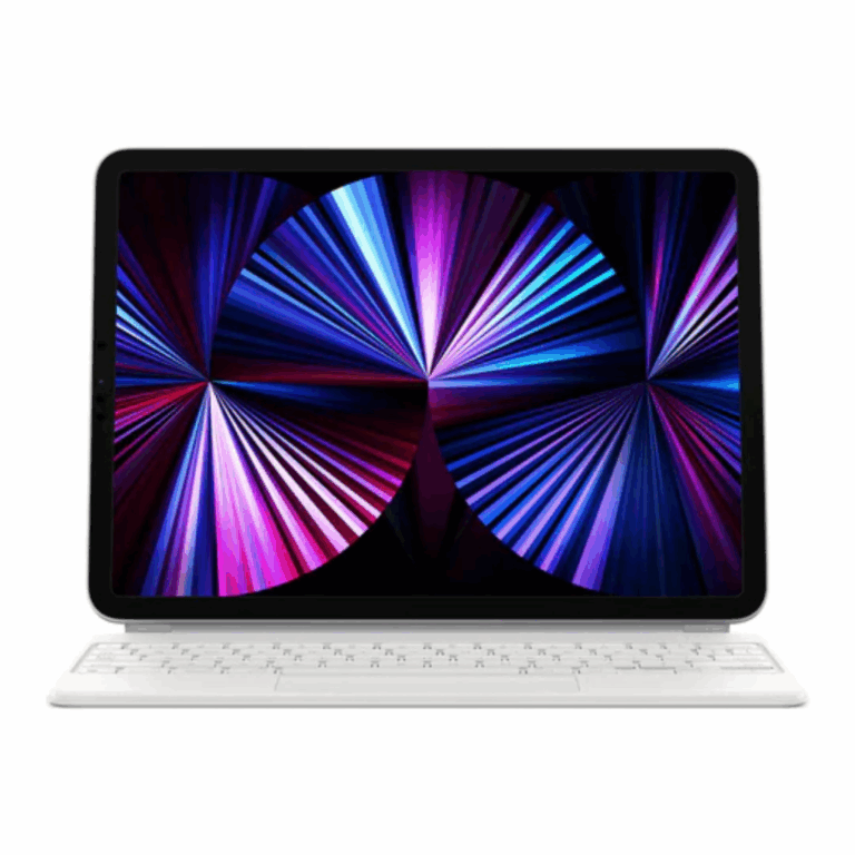 Apple Magic Keyboard avec iPad en position flottante