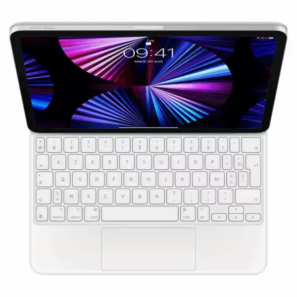 Clavier Apple Magic Keyboard blanc pour iPad Pro 11 pouces