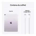 iPad Air M3 affichant un montage vidéo 4K