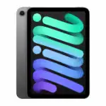 iPad Mini 2024 vu de face avec écran Liquid Retina