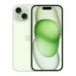 iPhone 15 en main – écran actif