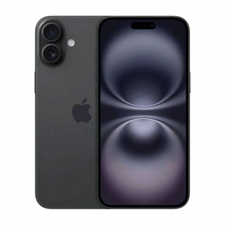 iPhone 16 Plus vue de face couleur noire