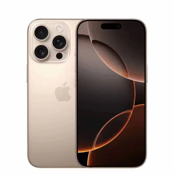 Vue de face de l’Apple iPhone 16 Pro
