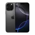 iPhone 16 Pro Max en Titane Bleu vue de face