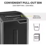 Destructeur Fellowes Powershred 425Ci vue frontale
