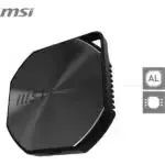Câble USB 3.2 connecté au disque MSI