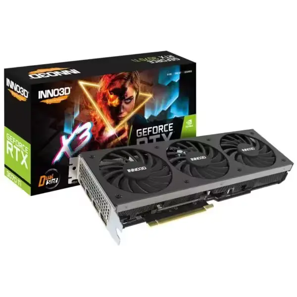 Carte graphique RTX 3070 Ti INNO3D avec triple ventilateur