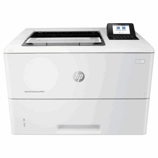Imprimante HP LaserJet M507dn vue de face