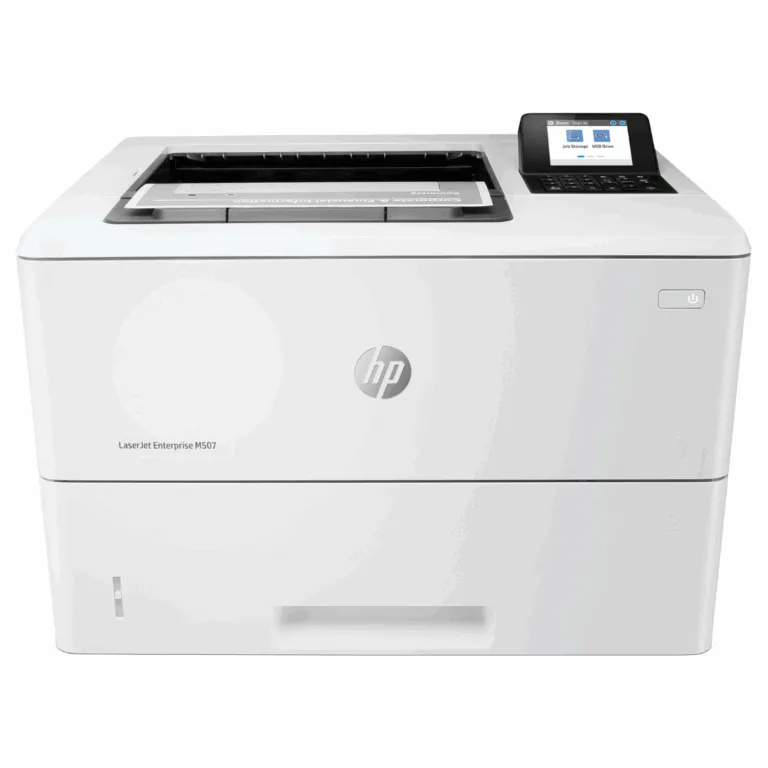 Imprimante HP LaserJet M507dn vue de face