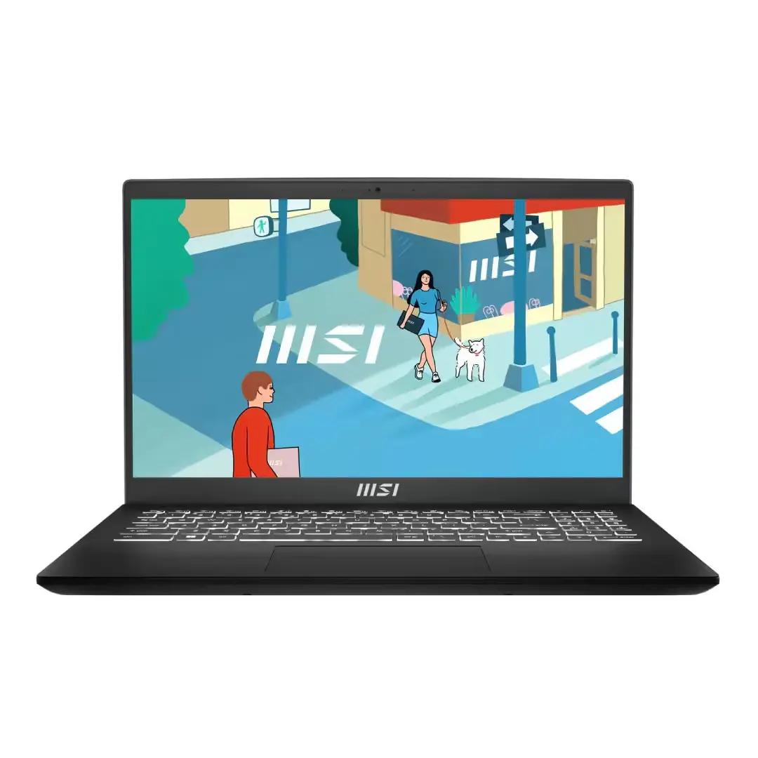 Ordinateur portable MSI Modern 15 vue fermée