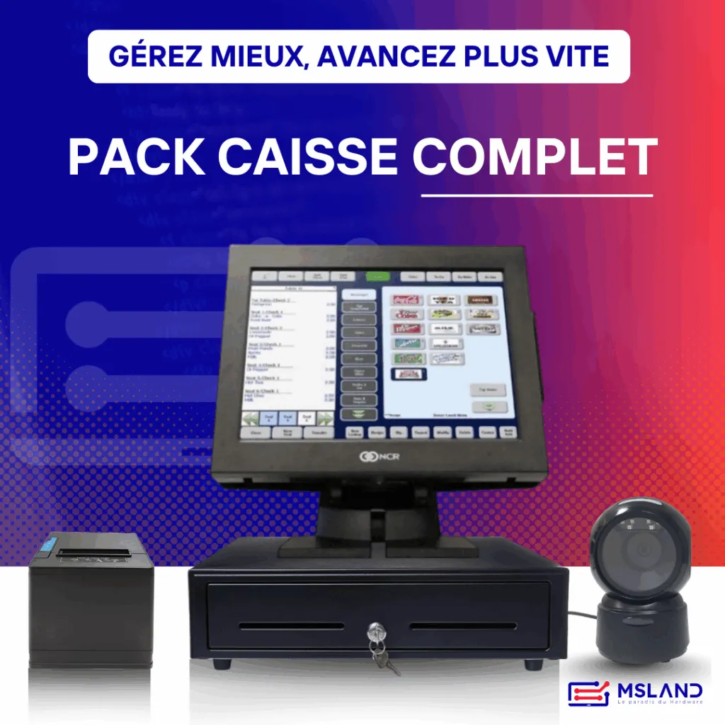 Pack Caisse Enregistreuse tactile Complet - neuf - le Meilleur prix au maroc chez Msland