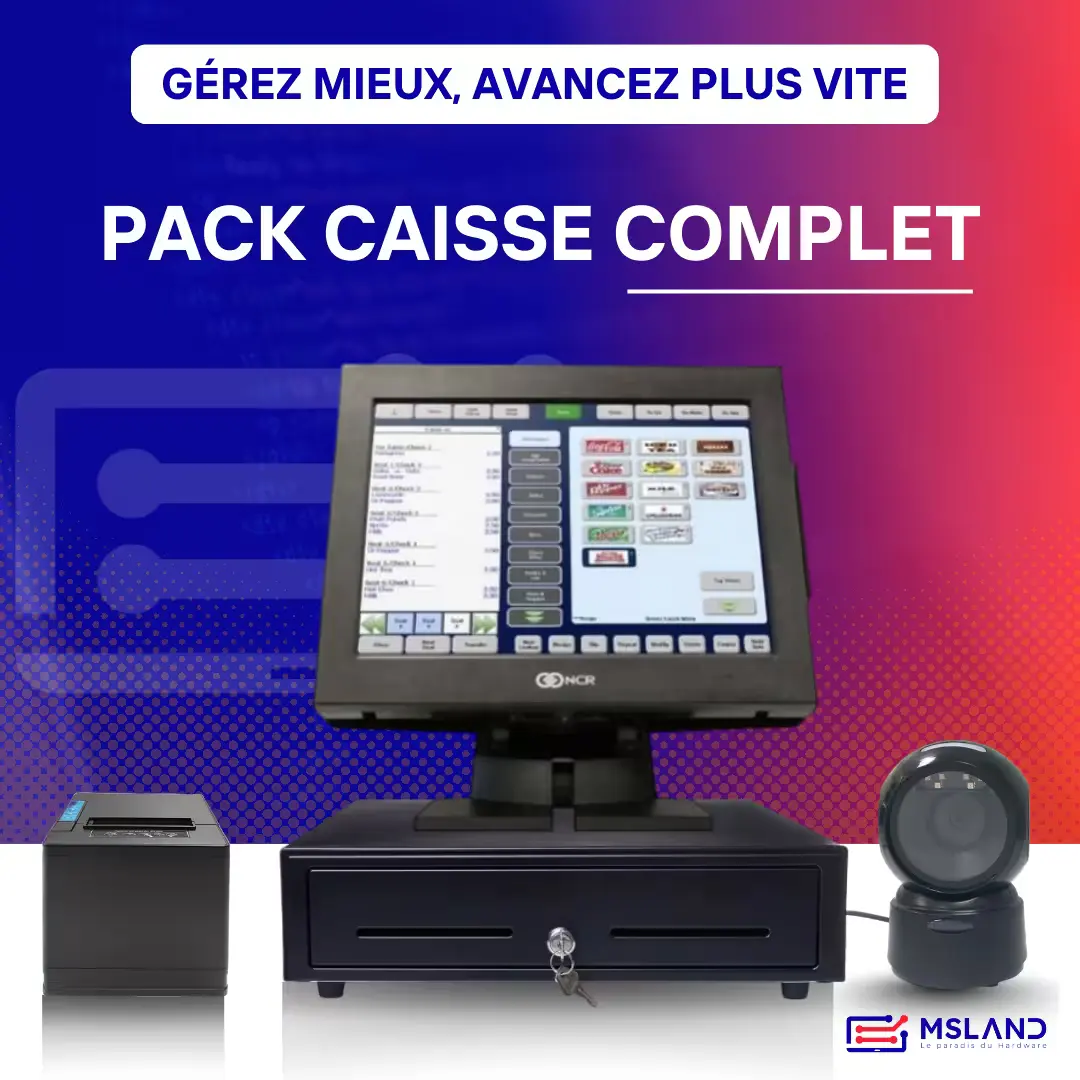 Pack Caisse Enregistreuse tactile Complet - neuf - le Meilleur prix au maroc chez Msland