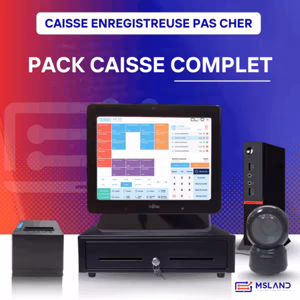 Pack Complet Caisse Enregistreuse Tactile – Solution Professionnelle à Prix Abordable chez Msland