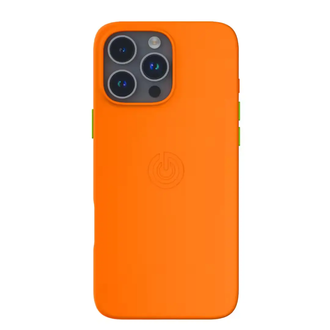 Pochette iPhone 16 Pro Max Orange Tigre MagSafe vue de face